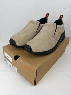 *NEW* Merrell Jungle Moc Slip On Suede Shoes Men’s 12.5 Taupe